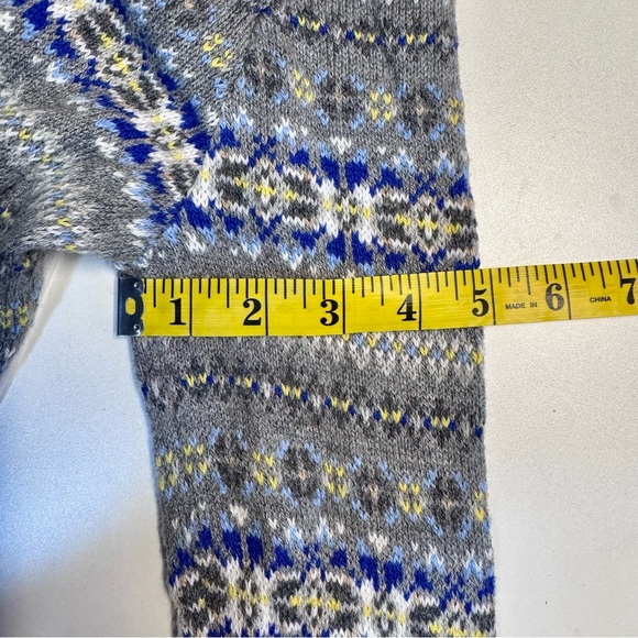 Lands’ End Fair Isle Wool Blend Women’s Turtleneck Sweater Size Small - Picture 4 of 7